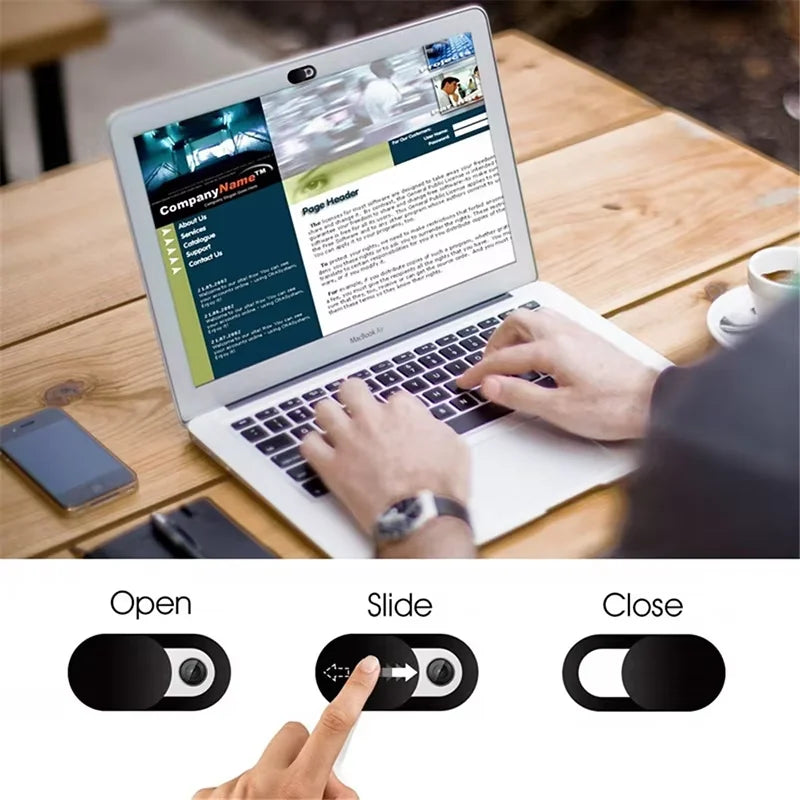 Ultra-Slim Sliding Webcam Privacy Cover