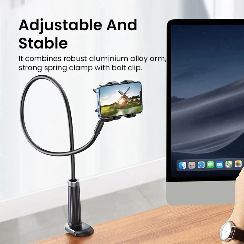 90cm Flexible Phone Holder Stand with 360° Adjustable Arm