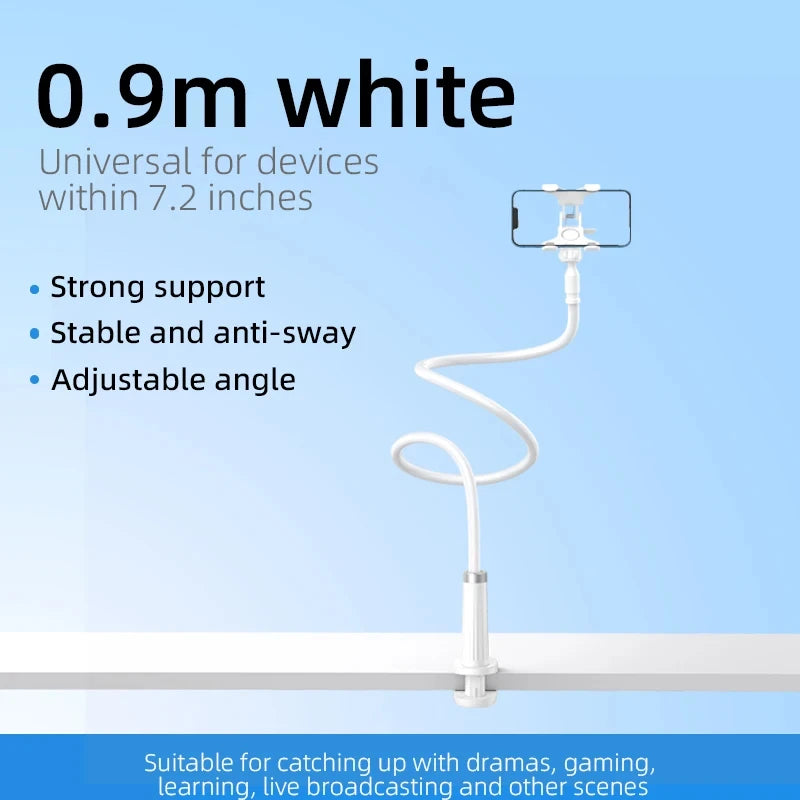 90cm Flexible Phone Holder Stand with 360° Adjustable Arm