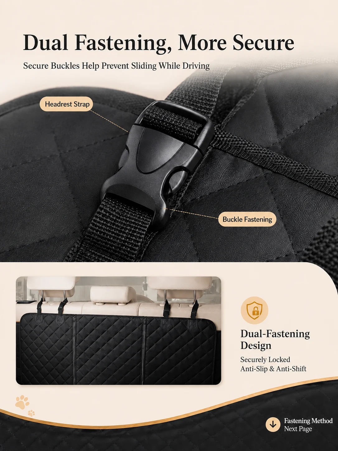 Waterproof Pet Car Seat Cover