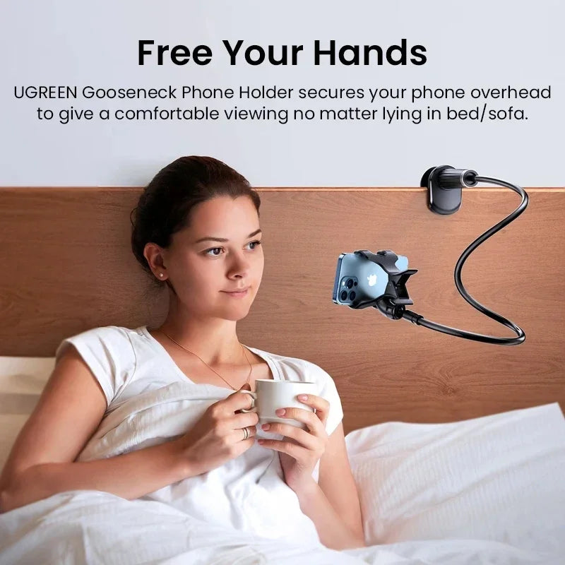 90cm Flexible Phone Holder Stand with 360° Adjustable Arm