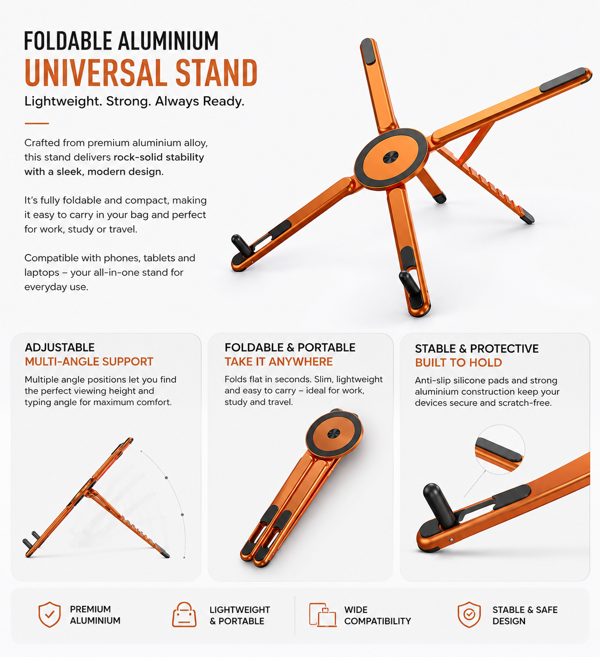 Magnetic Multi-Device Stand