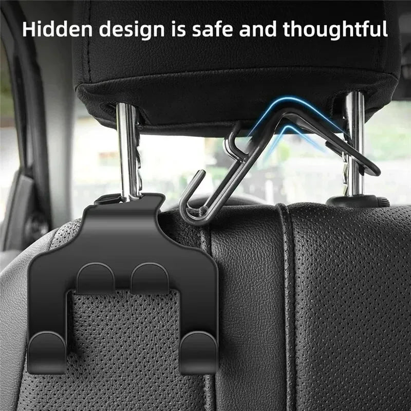 Universal Car Headrest Phone Holder and Storage Hook