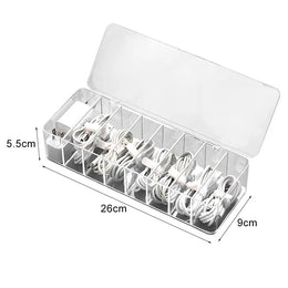 Dustproof Cable Organizer Box Desktop Cord & Charger Storage Hub