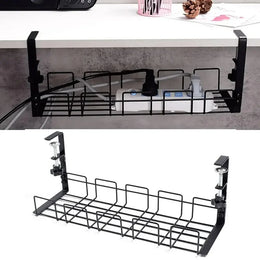 DeskRail Clamp-On Cable Management Tray