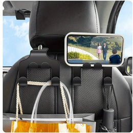Universal Car Headrest Phone Holder and Storage Hook
