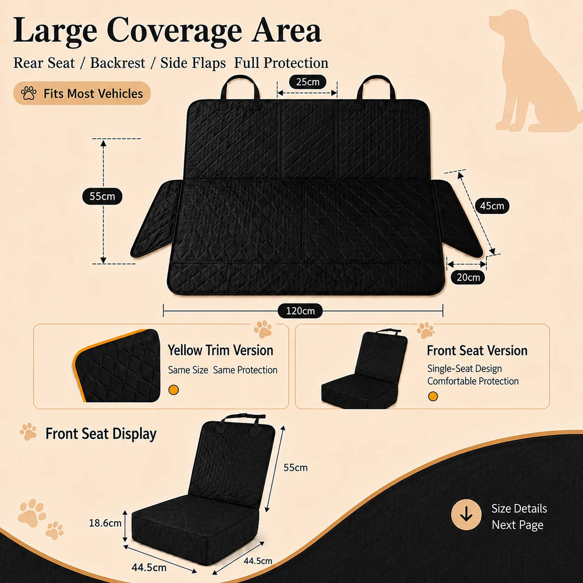 Waterproof Pet Car Seat Cover