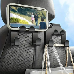 Universal Car Headrest Phone Holder and Storage Hook