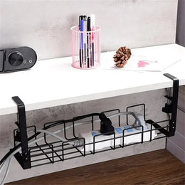 DeskRail Clamp-On Cable Management Tray