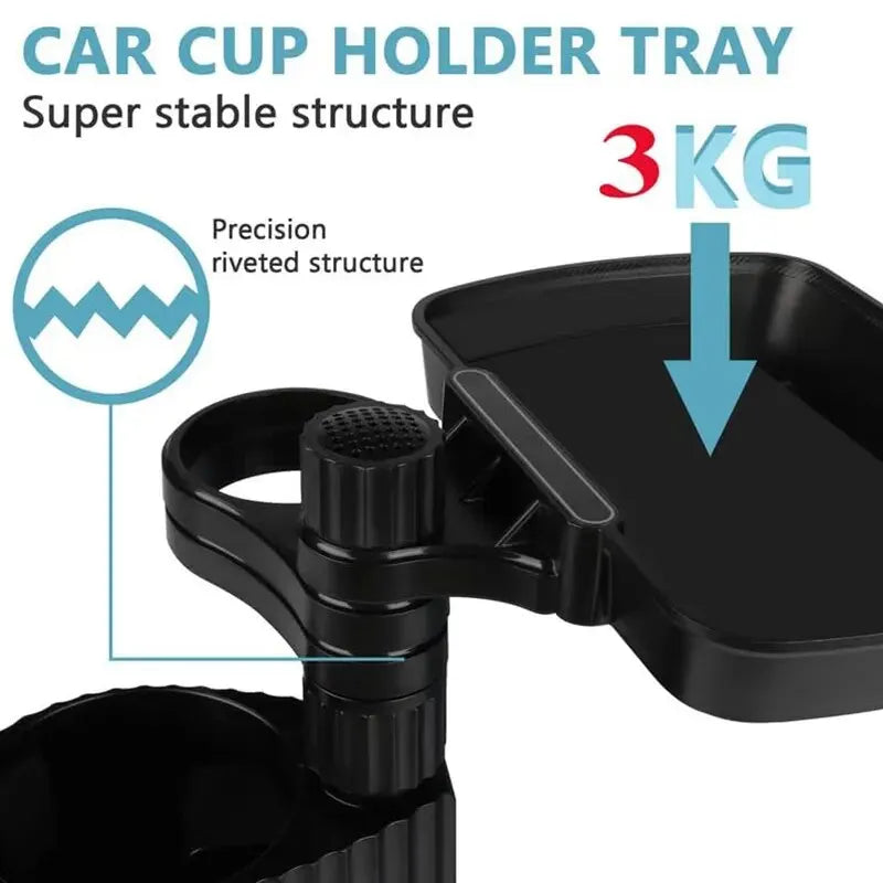Sidecar Modular Car Cup Holder Tray