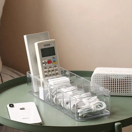 Dustproof Cable Organizer Box Desktop Cord & Charger Storage Hub