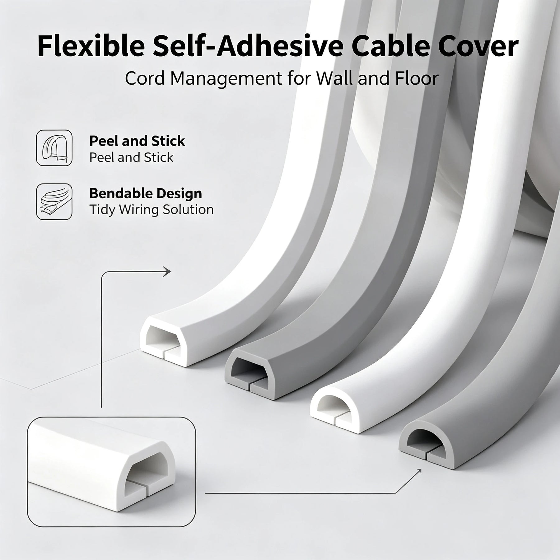 Flexible Self-Adhesive Cable Cover