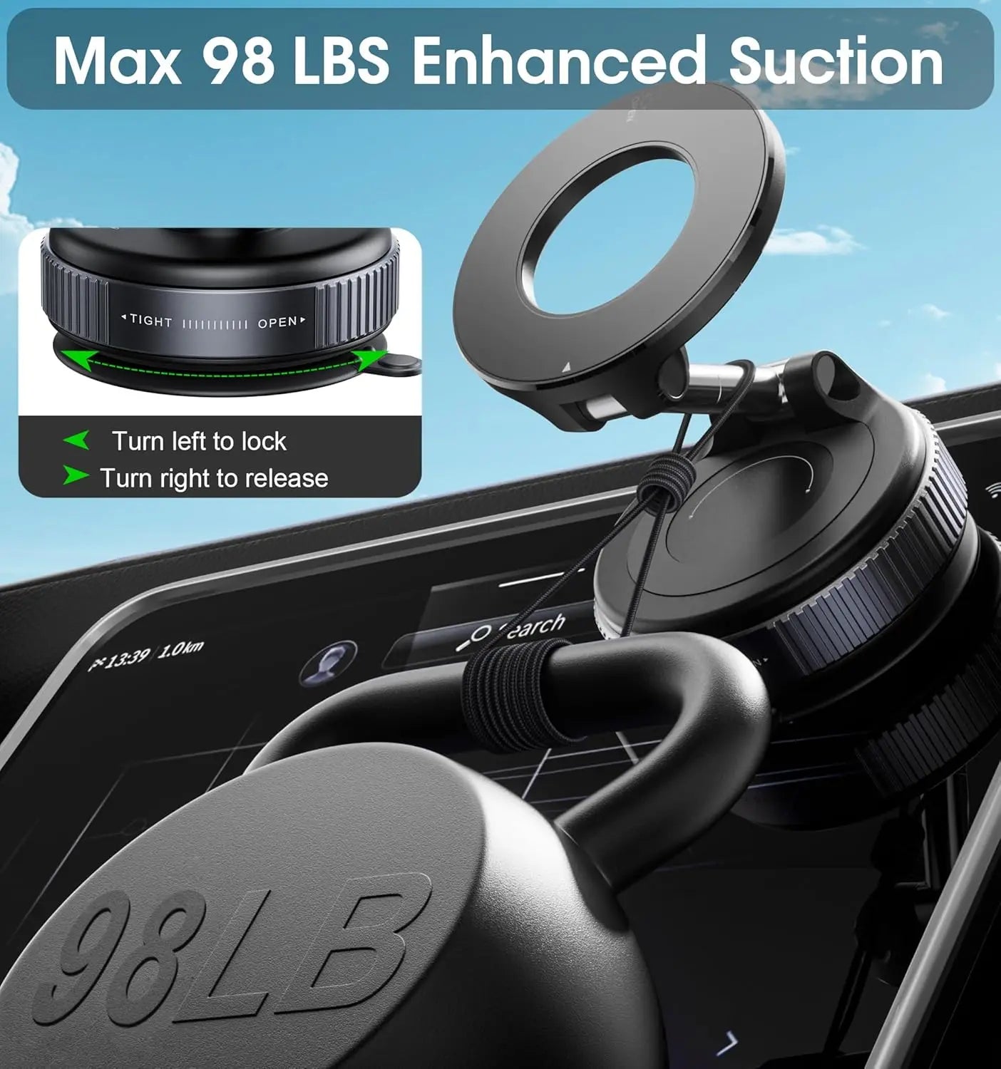 MagLock 360° Car Phone Mount