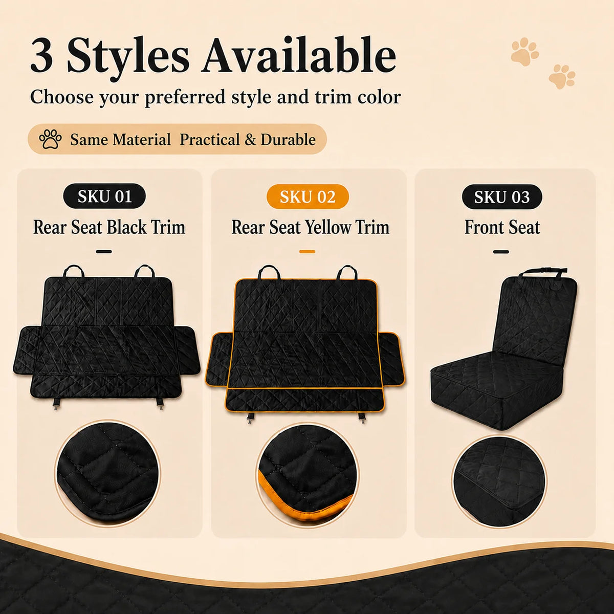 Waterproof Pet Car Seat Cover