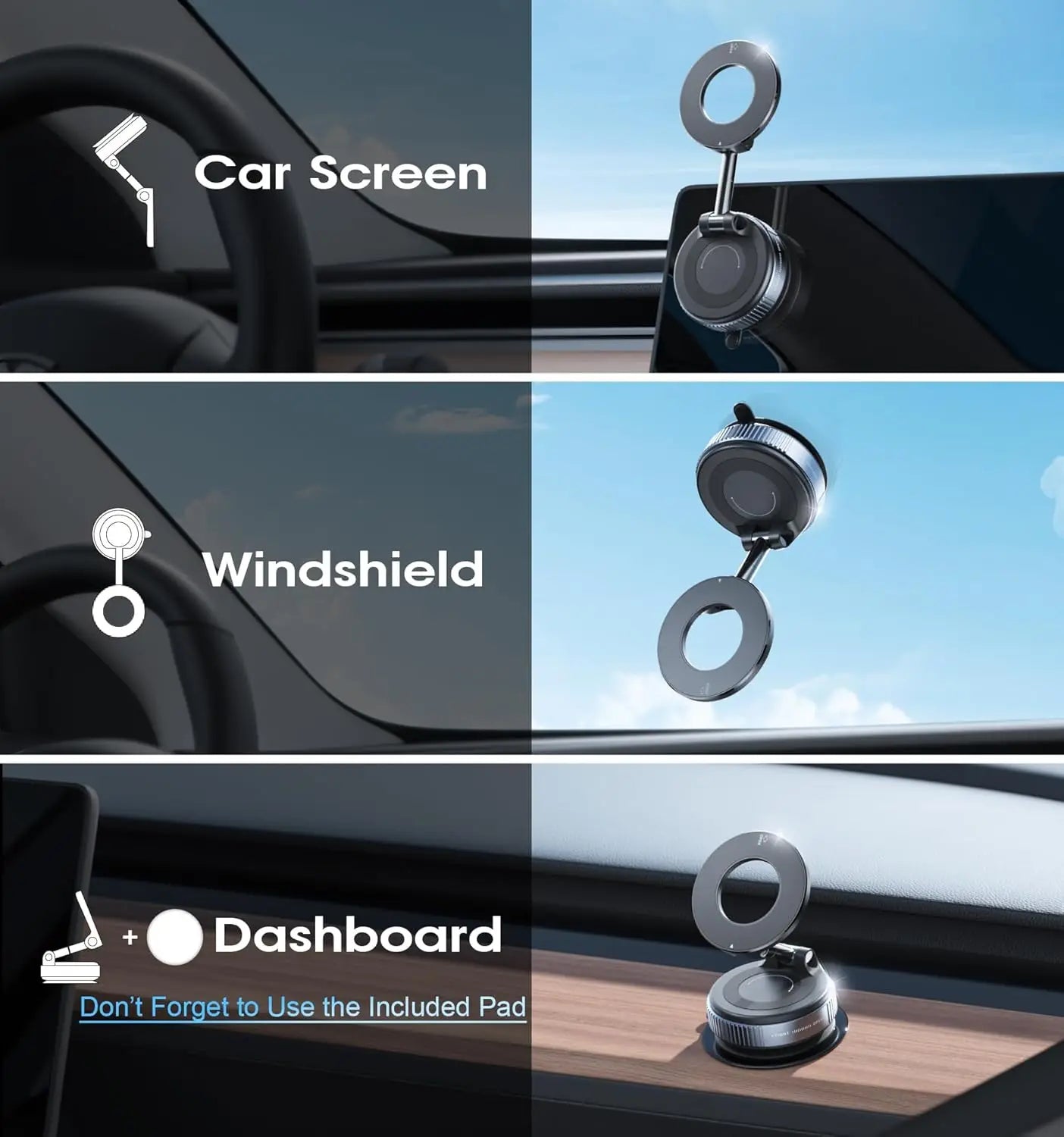 MagLock 360° Car Phone Mount