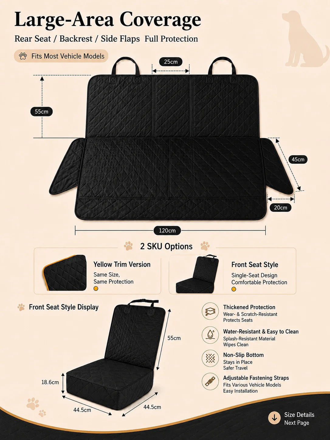 Waterproof Pet Car Seat Cover