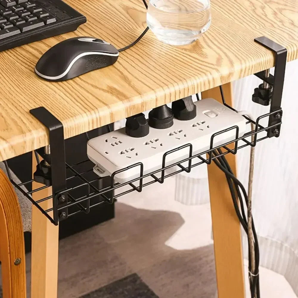 DeskRail Clamp-On Cable Management Tray