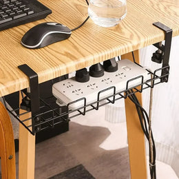 DeskRail Clamp-On Cable Management Tray