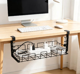 DeskRail Clamp-On Cable Management Tray